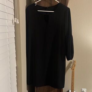 As U Wish Black Long Sleeve Dress